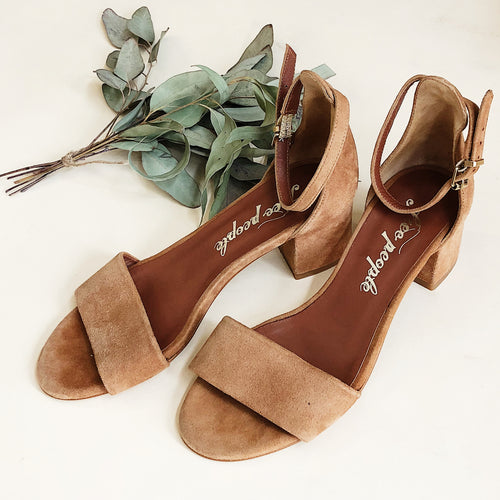 Free People Taupe Strap Sandal