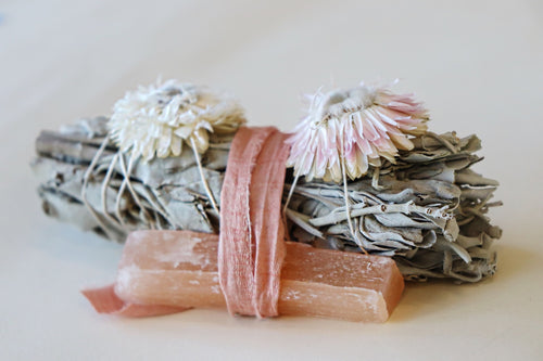 White Sage + White Selenite